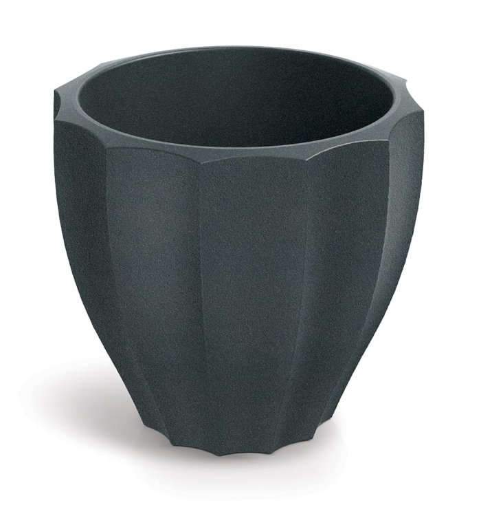 donica-rona-round-ciemnoszara-pusta