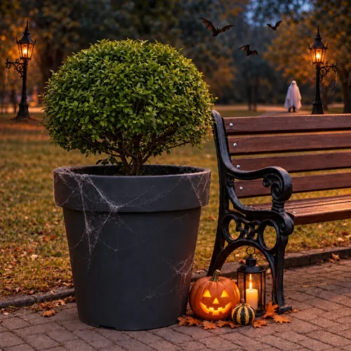 Donica – jesienna aranżacja Halloween