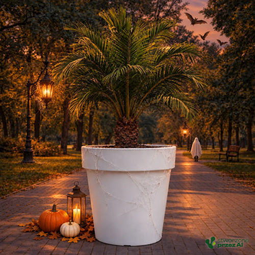 Donica – jesienna aranżacja Halloween (AI)