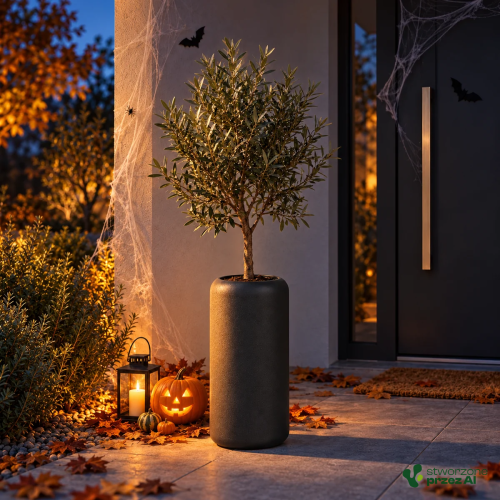 Donica – jesienna aranżacja Halloween (AI)