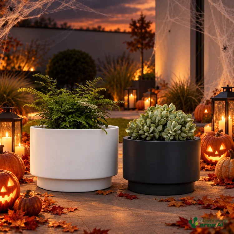 Donica Heos – jesienna aranżacja Halloween (AI)