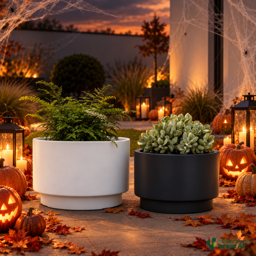 Donica Heos – jesienna aranżacja Halloween (AI)