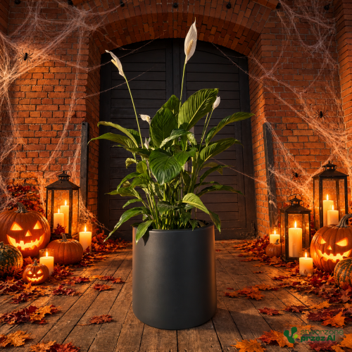 Donica Heos – jesienna aranżacja Halloween (AI)