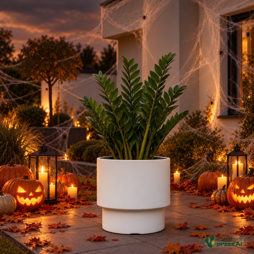 Donica Heos – jesienna aranżacja Halloween (AI)