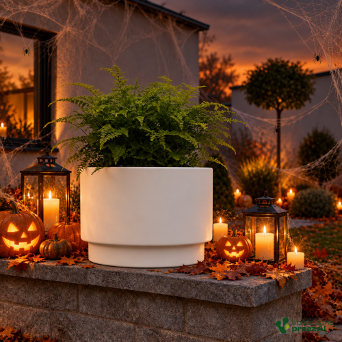Donica Heos – jesienna aranżacja Halloween (AI)