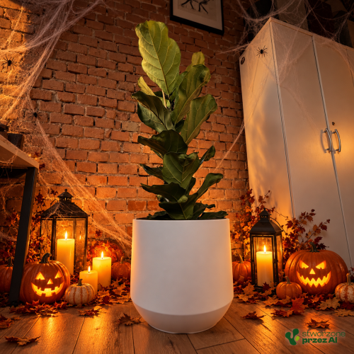 Donica Heos – jesienna aranżacja Halloween (AI)