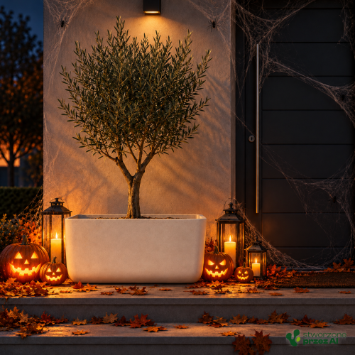Donica Molta – jesienna aranżacja Halloween (AI)