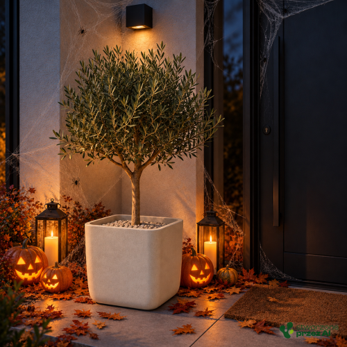 Donica Molta – jesienna aranżacja Halloween (AI)