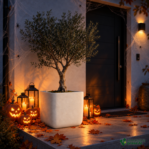Donica Molta – jesienna aranżacja Halloween (AI)