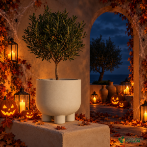 Donica Molta – jesienna aranżacja Halloween (AI)
