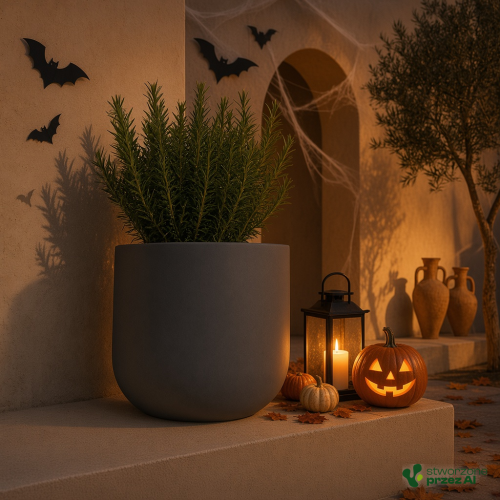 Donica Molta – jesienna aranżacja Halloween (AI)