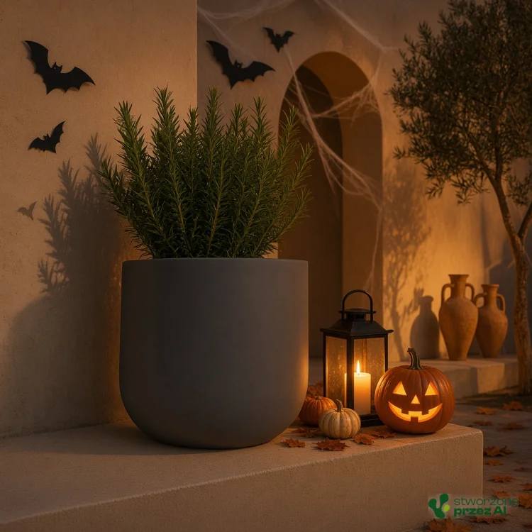 Donica Molta – jesienna aranżacja Halloween (AI)