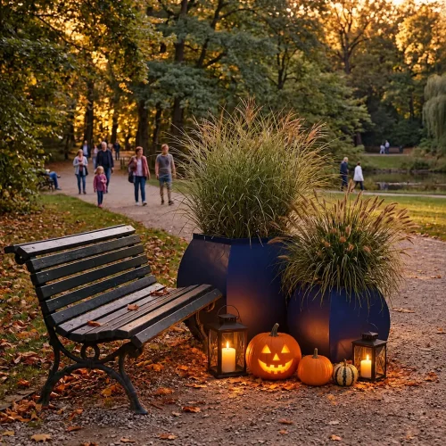 Donica Mars 50x70h – jesienna aranżacja Halloween