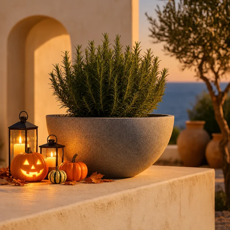 Donica Molio Bowl 60x25h TMBO60 – jesienna aranżacja Halloween