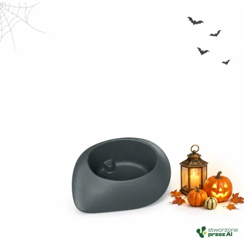 Donica Yeke 40x30x20h TY40 grafit – jesienna aranżacja Halloween (AI)