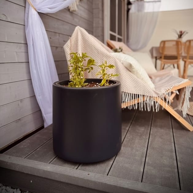 Donica z wkładem 39x38h ER400 - antracyt 