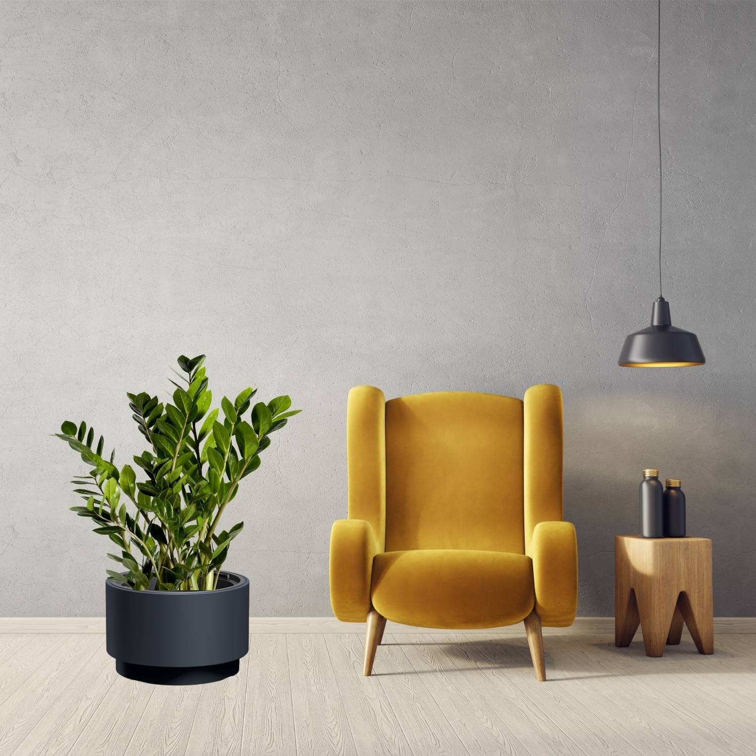 Doniczka 46,8x29,5h DLHEN470 - antracyt