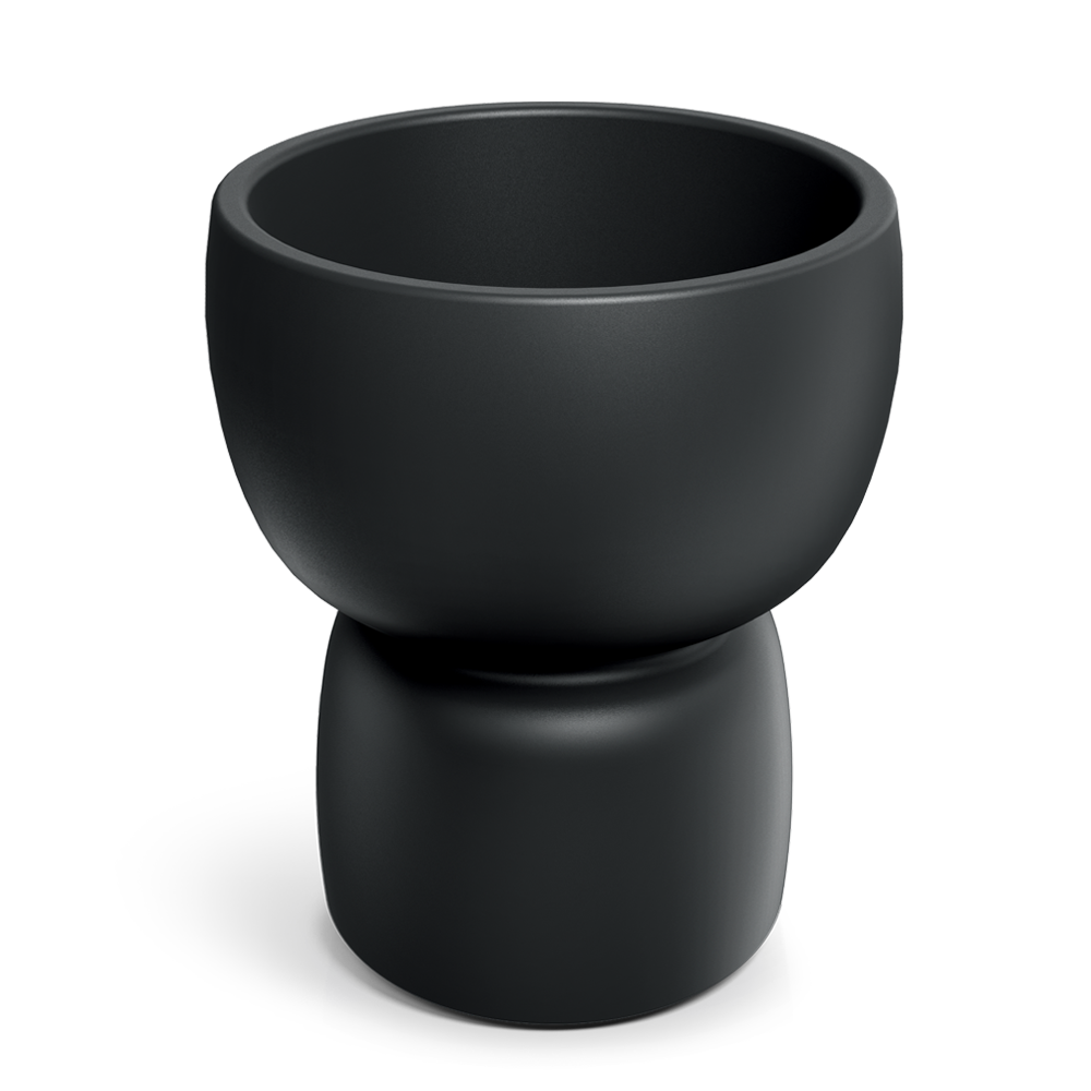 Donica Duala 58x68h TDR60 w kształcie kielicha - czarna