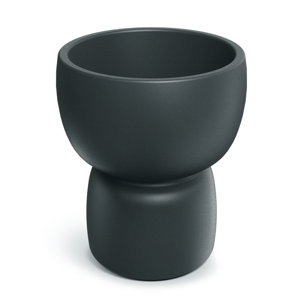 Donica Duala 58x68h TDR60 w kształcie klepsydry - grafit 