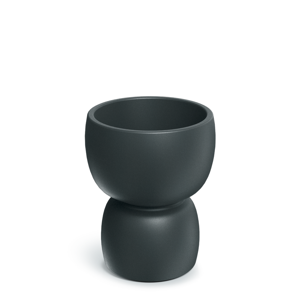 Donica Duala 40x48h TDR40 w kształcie klepsydry - grafit 