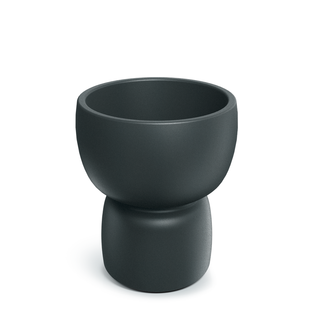 Donica Duala 47x55h TDR48 w kształcie klepsydry - grafit 