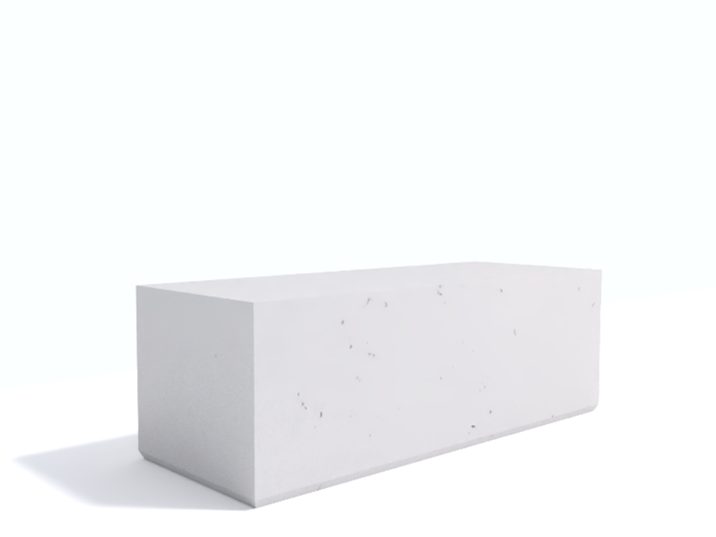 Ławka betonowa NORDIC 120x45x40h bez siedziska