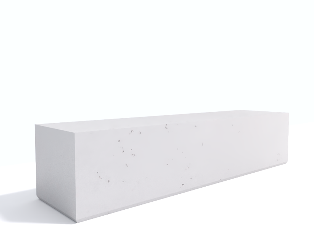 Ławka betonowa NORDIC 180x45x40h bez siedziska