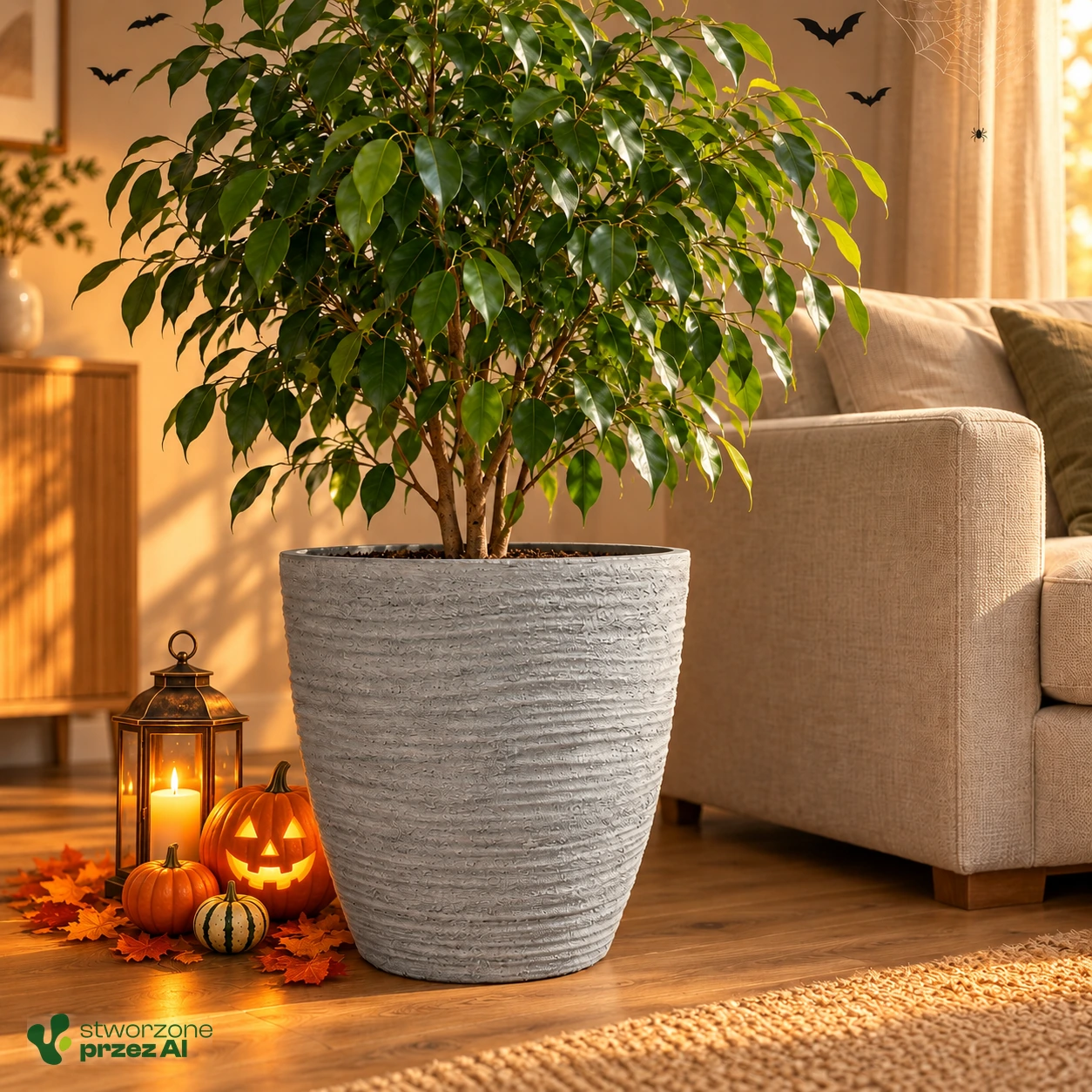 Donica Defora 48x48h TDEO48 szary beton